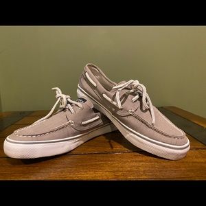 Sperry Topsider canvas khaki size 8